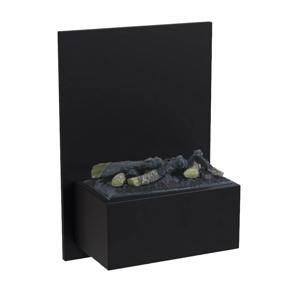 Brekke -  Wasserdampf Wandkamin Schwarz