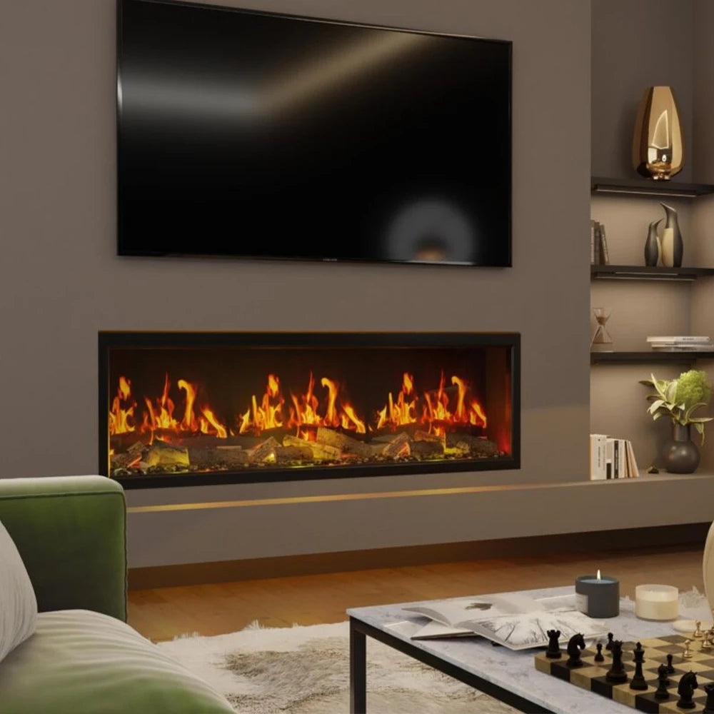 ACR Seren 150 large built-in electric fireplace for media walls