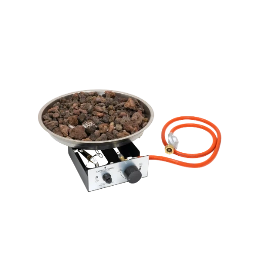 Brenner Rund Ø: 42,5cm – Eingebauter LPG-Gasbrenner für Feuertischplatten
