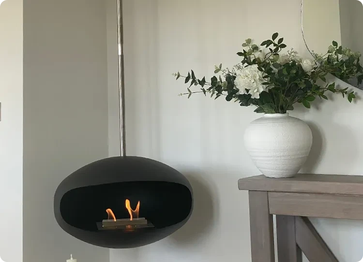 Aeris Eck-Bioethanol-Kamin