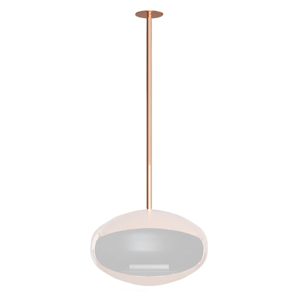 Polierter Kupfer-Deckenhalter und Stange - Cocoon Fires