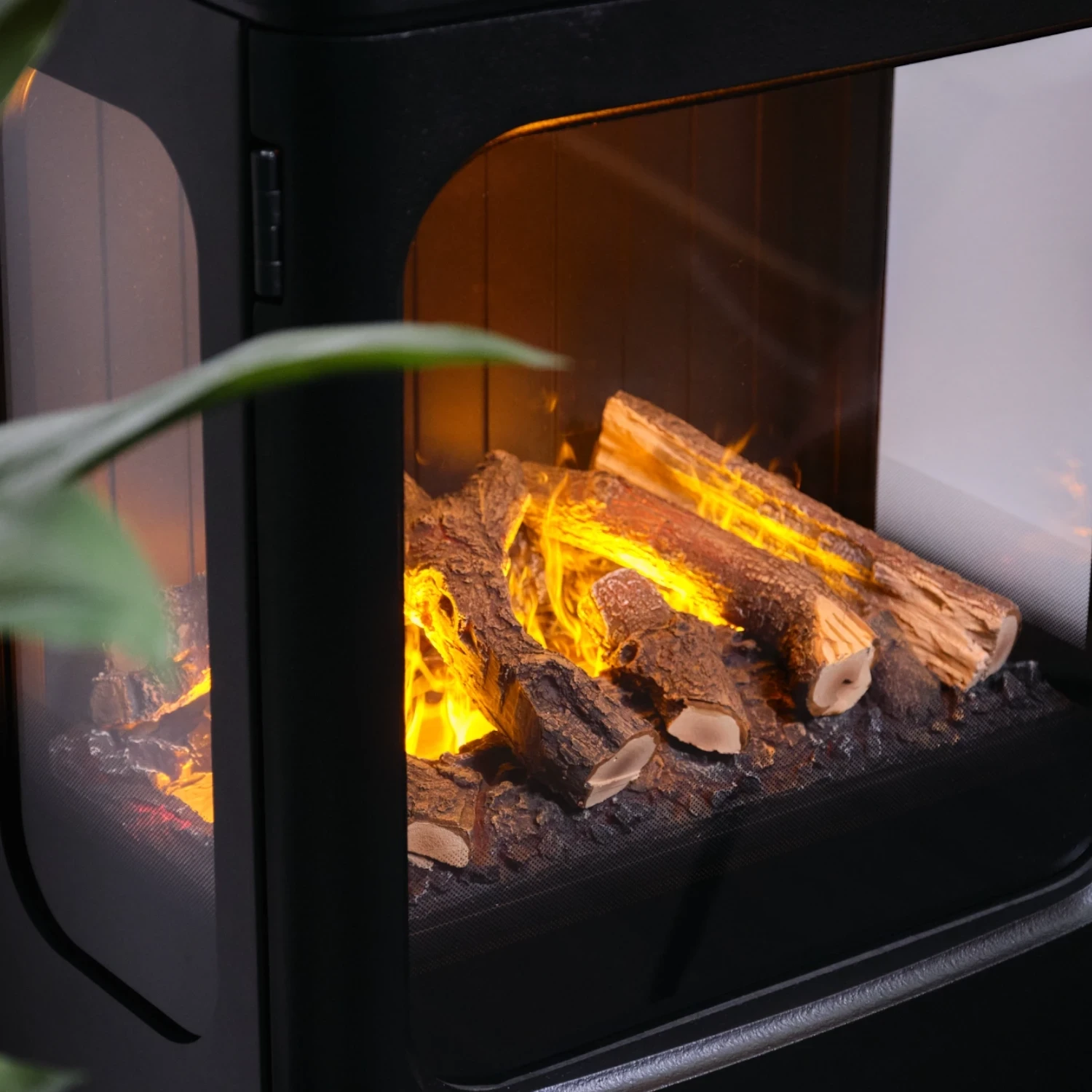 Mapleton 100 – freistehender Wasserdampf-Kamin aus Gusseisen