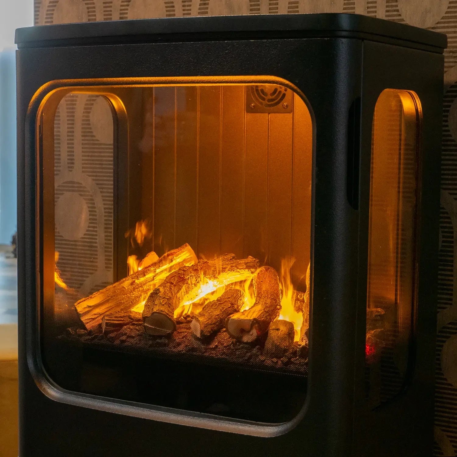 Mapleton 100 – freistehender Wasserdampf-Kamin aus Gusseisen