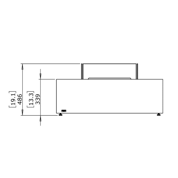 Base 40 - Graphite Bioethanol Fire Pit