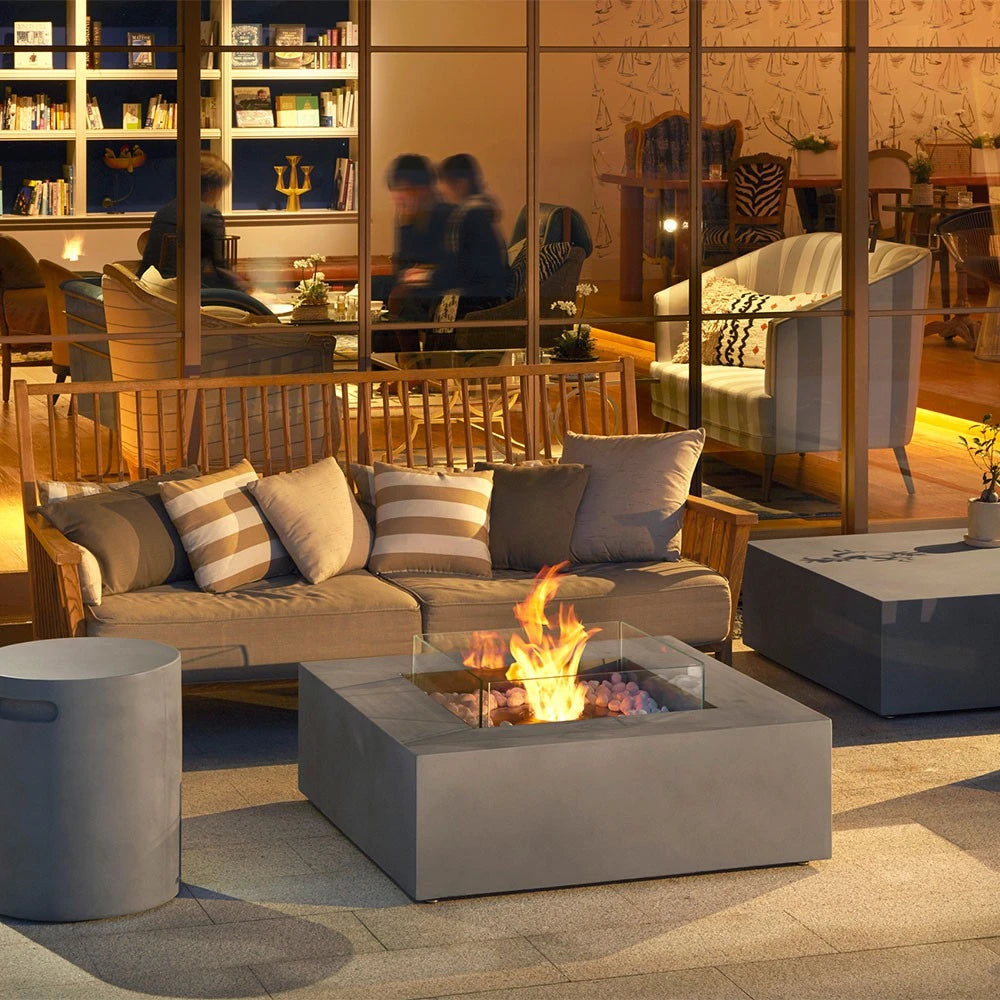 Base 40 - Graphite Bioethanol Fire Pit