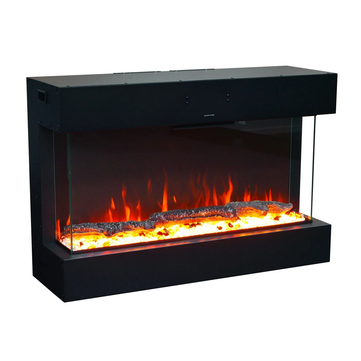 Feroza 101 cm - Elektro Wandkamin Schwarz