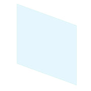 Komplettes Glas auf einer Seite 800 mm