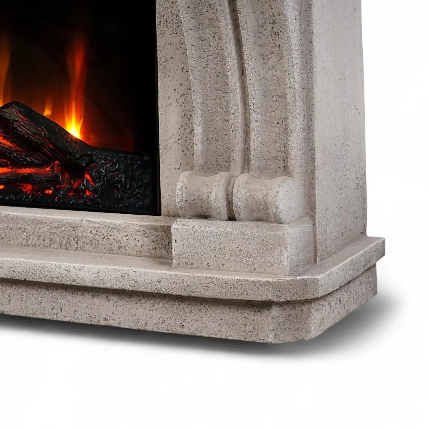 Logi - Elektrischer Kamin aus Polystone