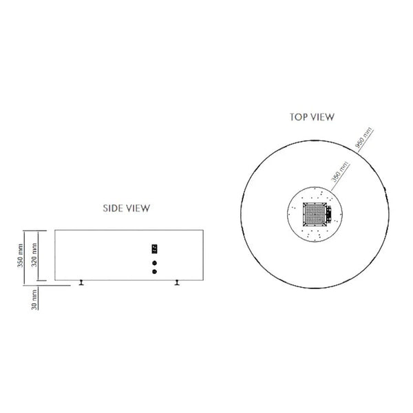 Galio Fire Pit Corten - automatisch