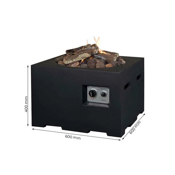 Kleiner schwarzer quadratischer Tisch - Happy Cocooning