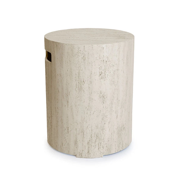 Enclosure Rund Travertin – Gasflaschenabdeckung