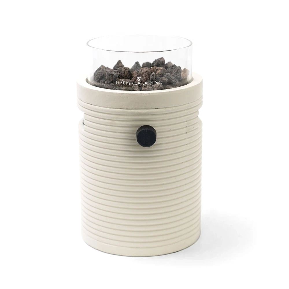 Lumi Groove Oyster Beige – Gas-Tischkamin