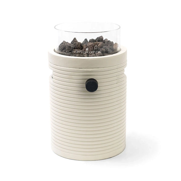 Lumi Groove Oyster Beige – Gas-Tischkamin