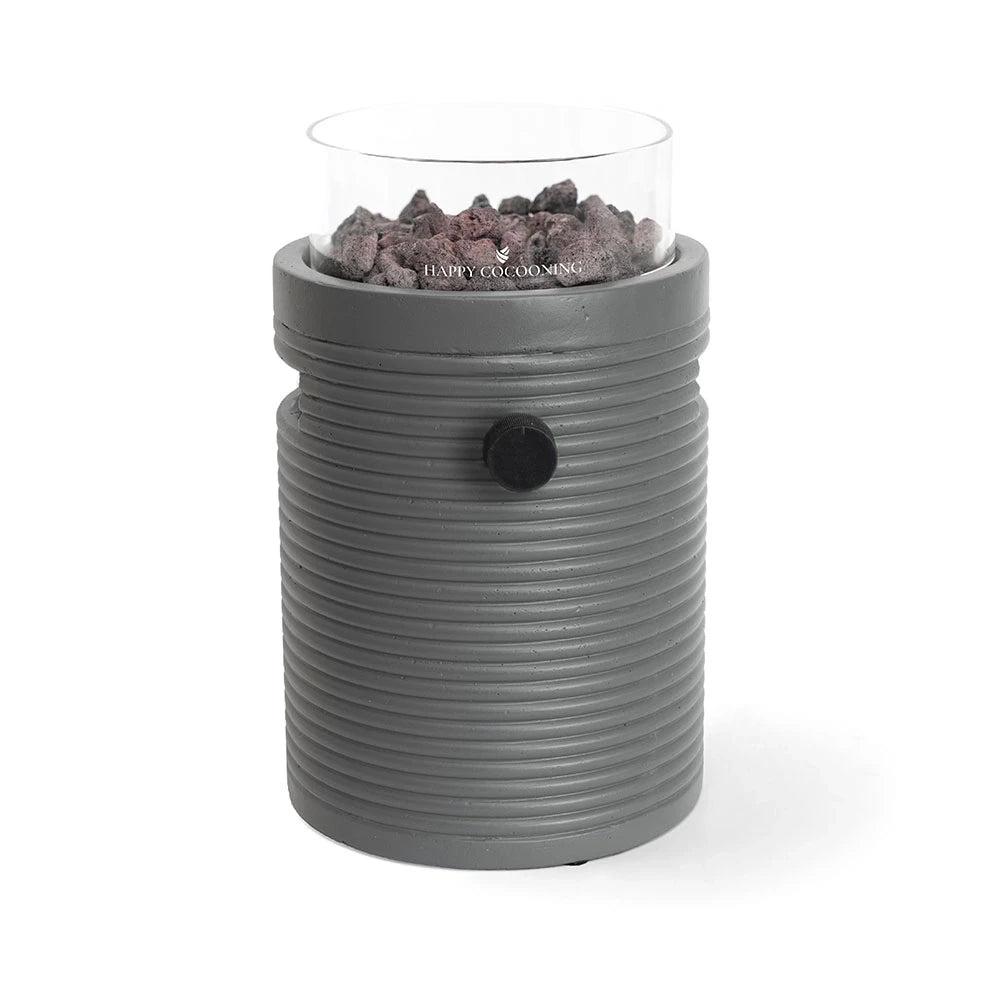 Lumi Groove Smokey Anthrazit – Gas-Tischkamin