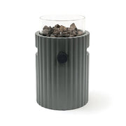 Lumi Rib Smokey Anthracite – Tischkamin mit Gasbetrieb
