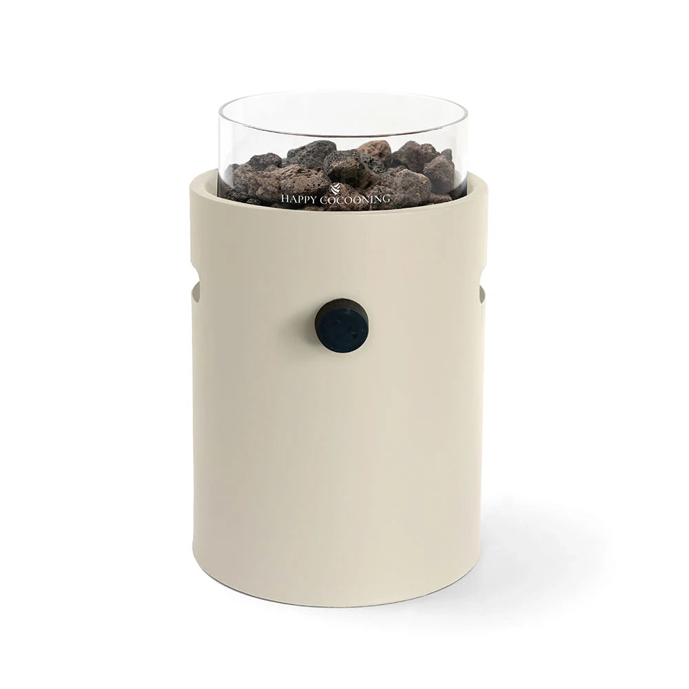 Lumi Austern Beige – Gas-Tischkamin