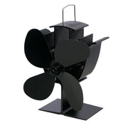 Kompakter wärmebetriebener Ofenventilator - 4 Blätter | Stahl