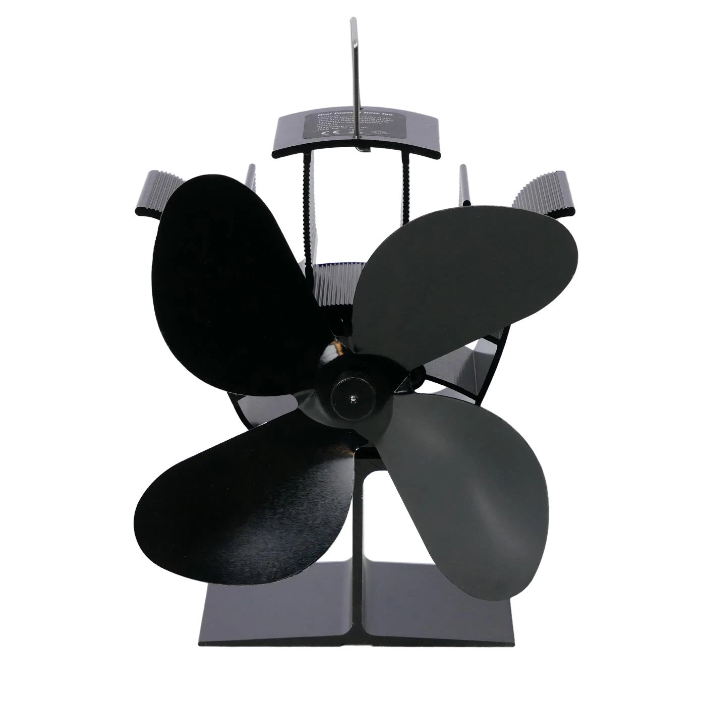 Kompakter wärmebetriebener Ofenventilator - 4 Blätter | Stahl