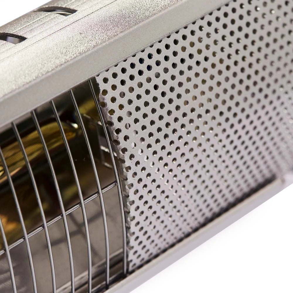 Terrassenheizung Bodenmodell 1500 W silber