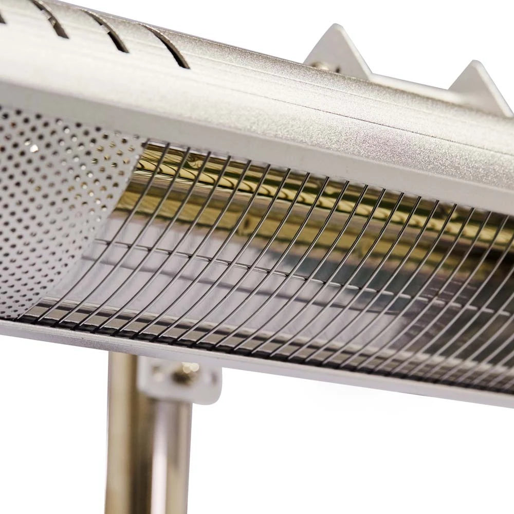 Terrassenheizung Bodenmodell 1500 W silber
