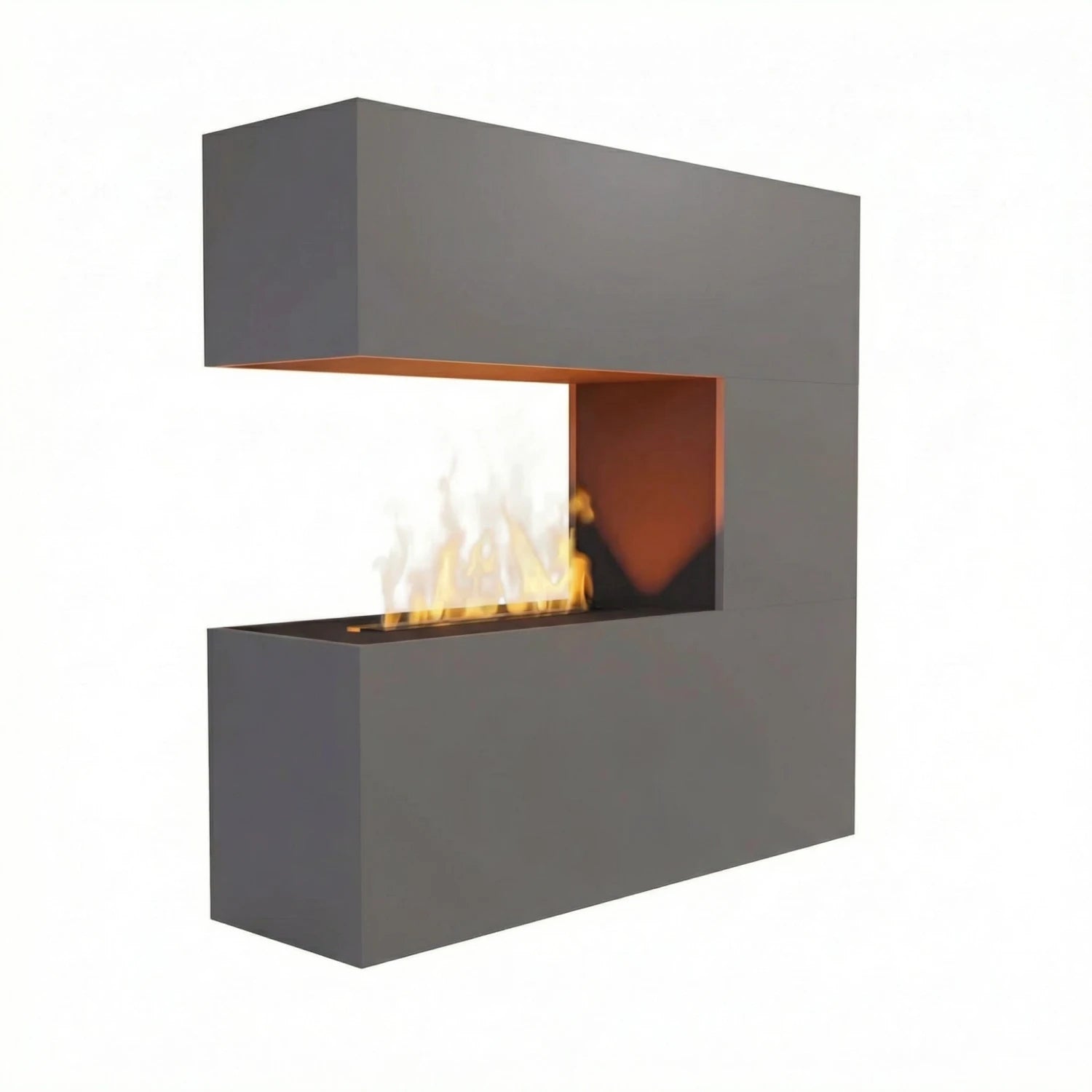 Schiller Wasserdampf Kamin - Grau