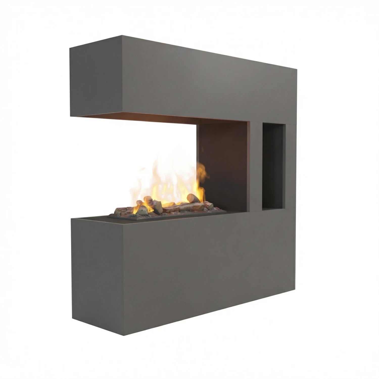 Schiller Pocket Wasserdampf Kamin - Grau