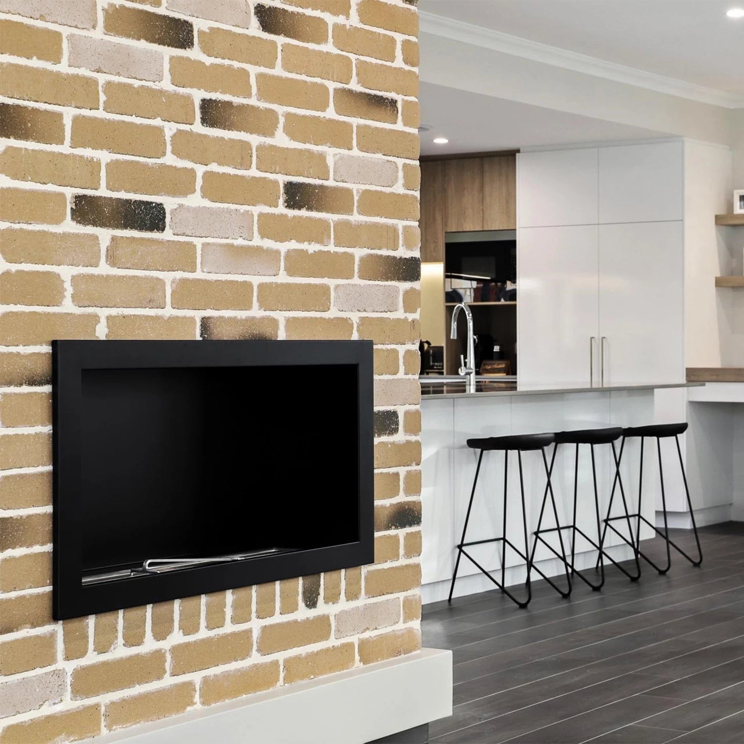 Icon Fires Slimline SFB1350 Schwarz