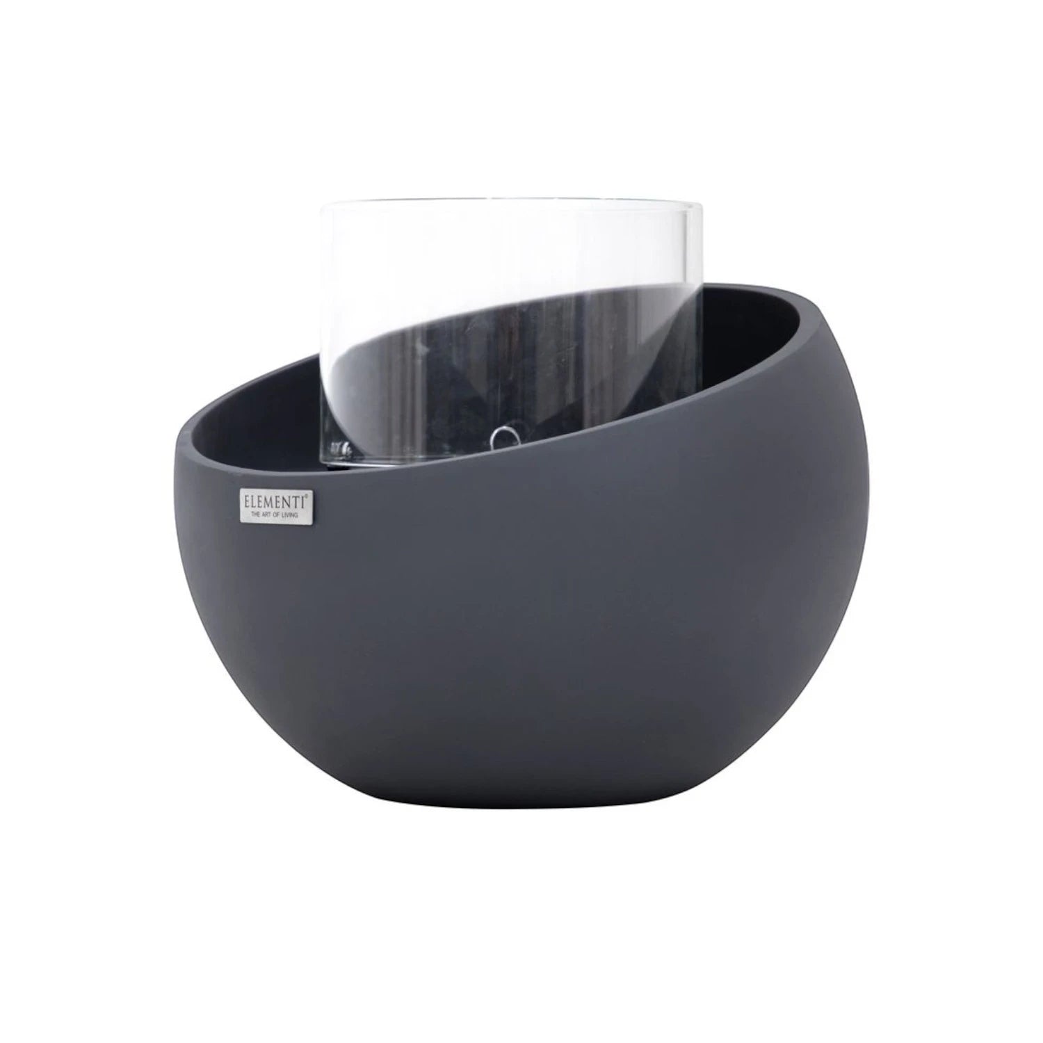 FIRENZE Bioethanol Schale S – Schiefer Schwarz