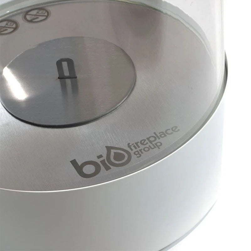 Runder Southwark Tischkamin - Weiß