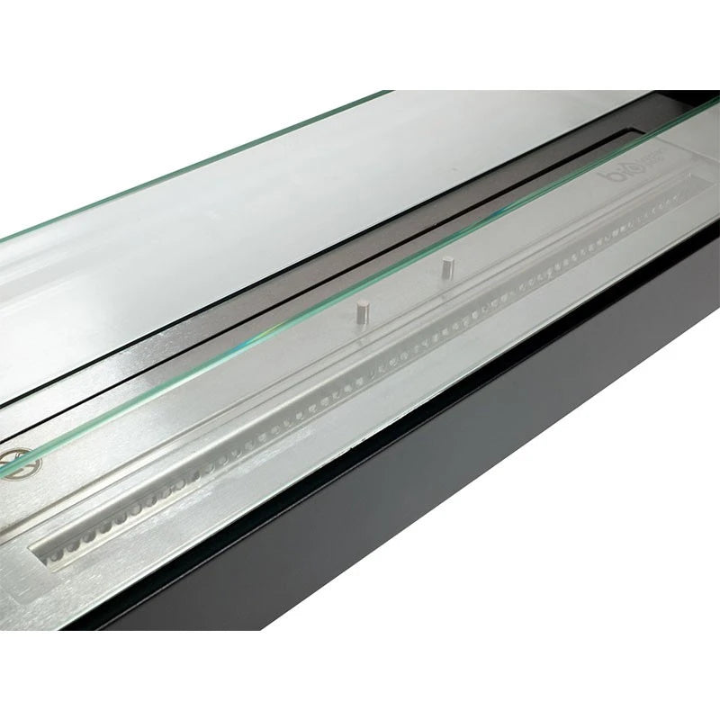 Schwarzer Bio Kamin 100 cm