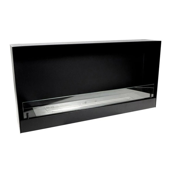 Schwarzer 100 cm Ethanol Einbaukamin