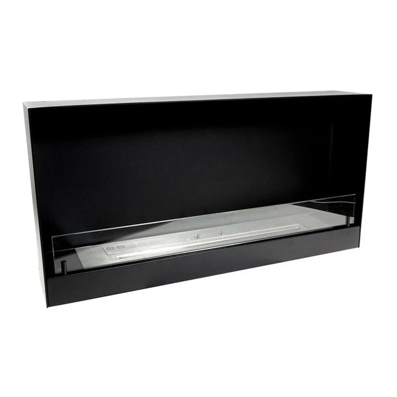Schwarzer 100 cm Ethanol Einbaukamin