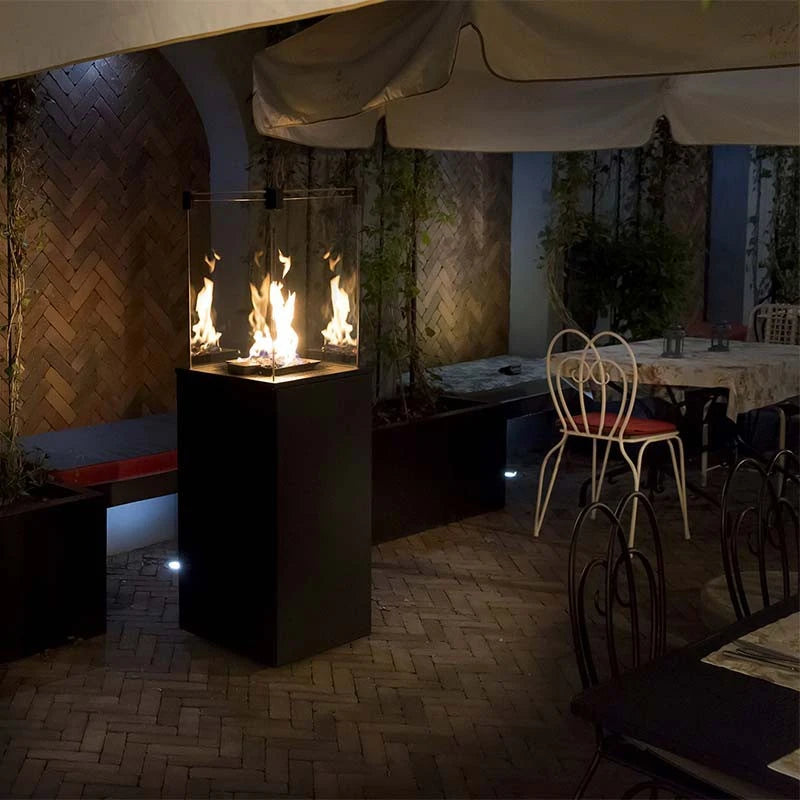 Deluxe Patio Outdoor Gaskamin - schwarz