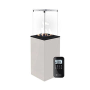 Fernbedienbarer Deluxe Patio Gaskamin – Weiß