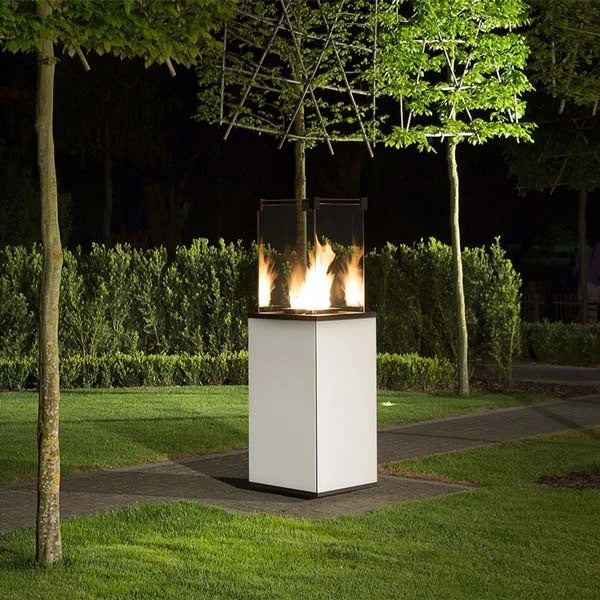 Fernbedienbarer Deluxe Patio Gaskamin – Weiß