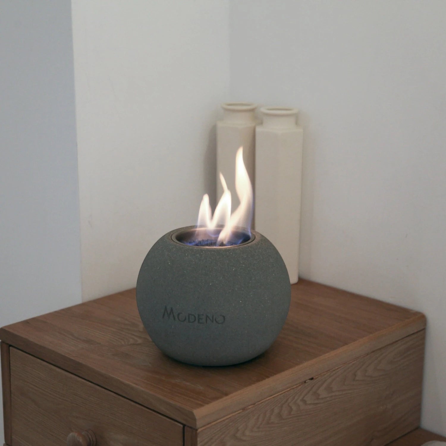 Paffu Bioethanol Tischkamin – Dunkelgrau
