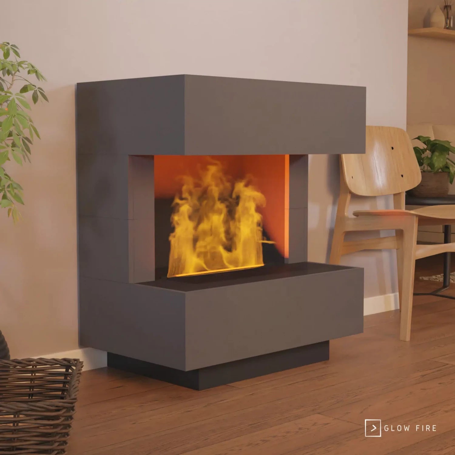 Kleist Wasserdampf Kamin - Grau