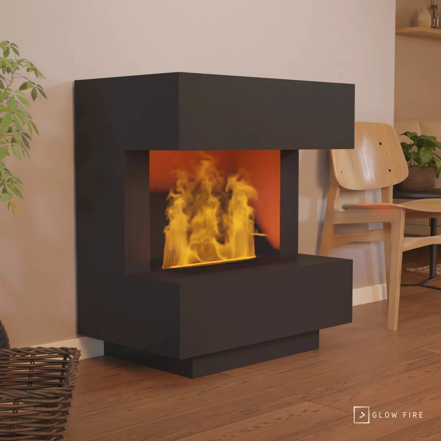 Kleist Wasserdampf Kamin - Schwarz