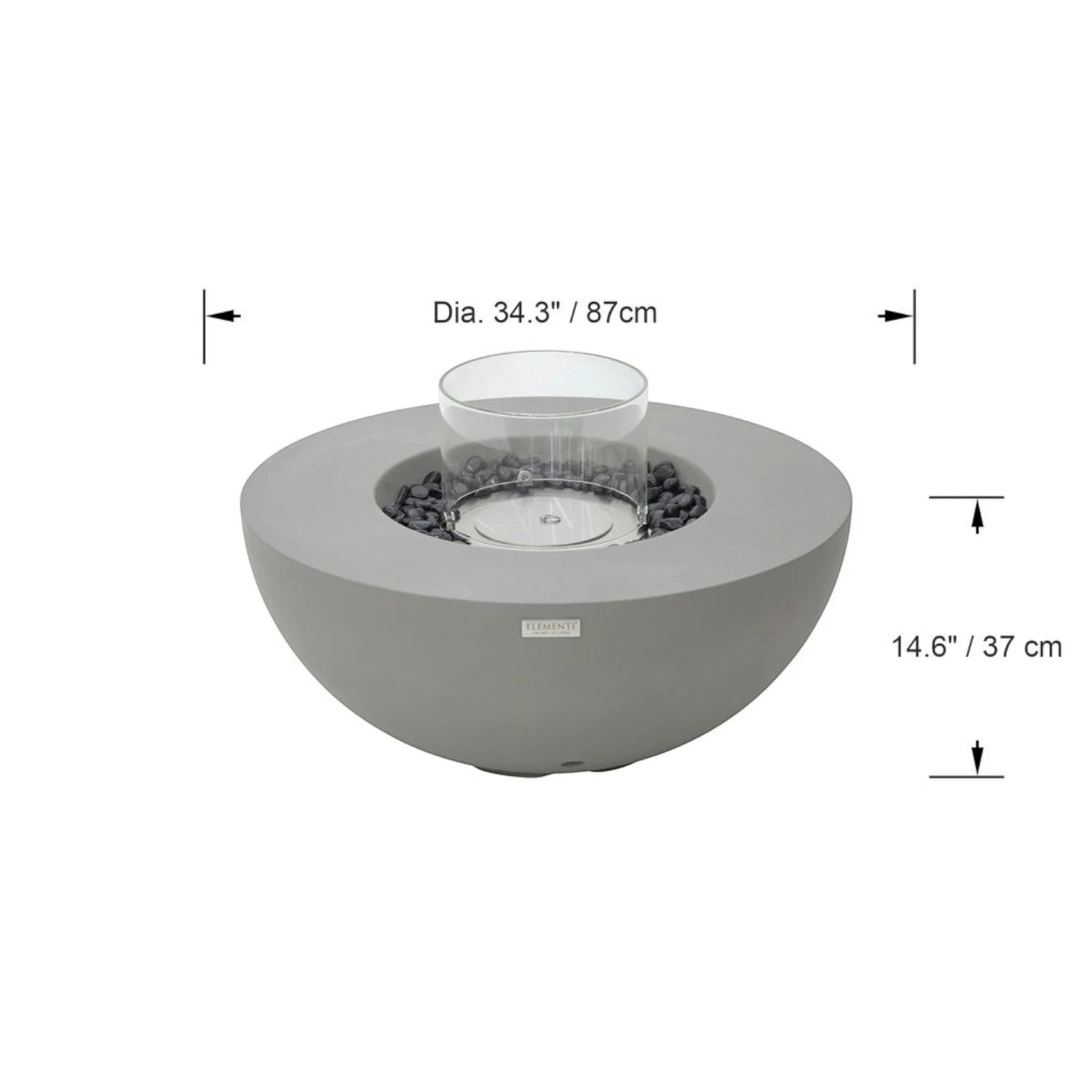 ROCA Bioethanol-Feuertisch – Space Grey