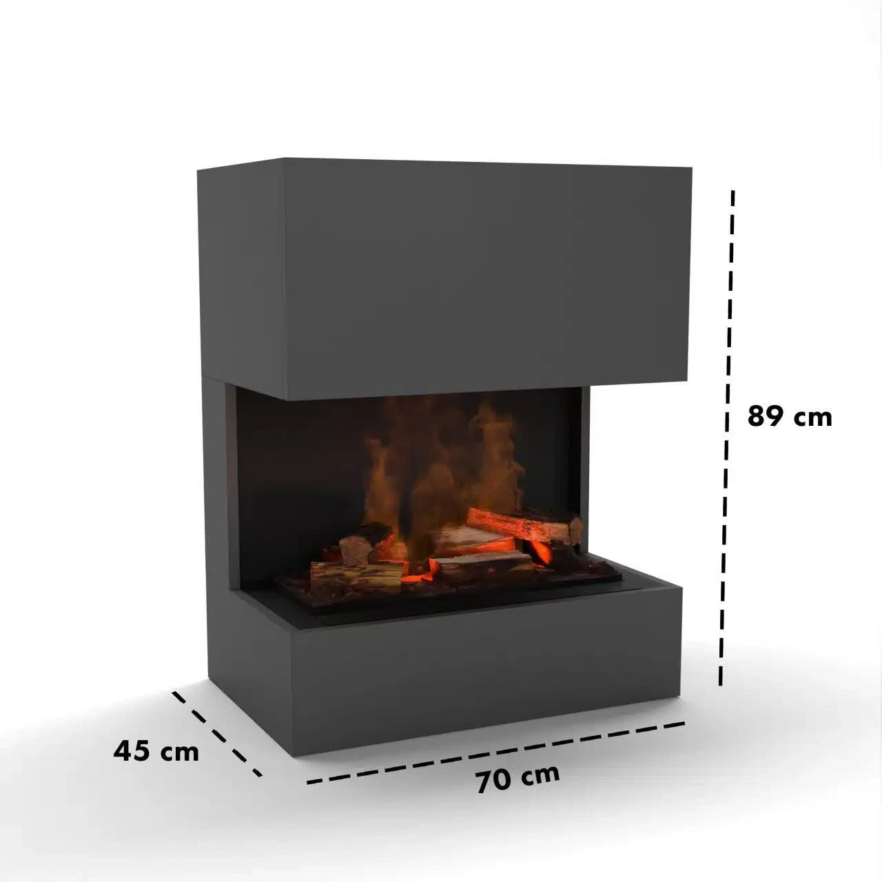 Kästner Wasserdampf Kamin - Grau