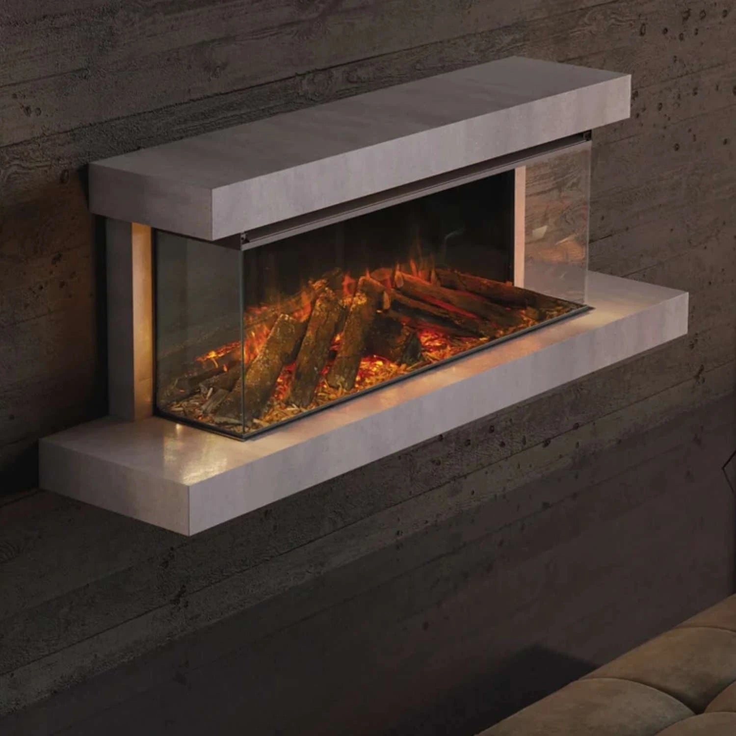 Lumen 1200 Wandkamin Elektrokamin – Anthrazit