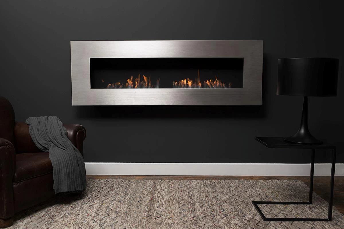 Icon Fires Nero 1750 Wandkamin - Stahl
