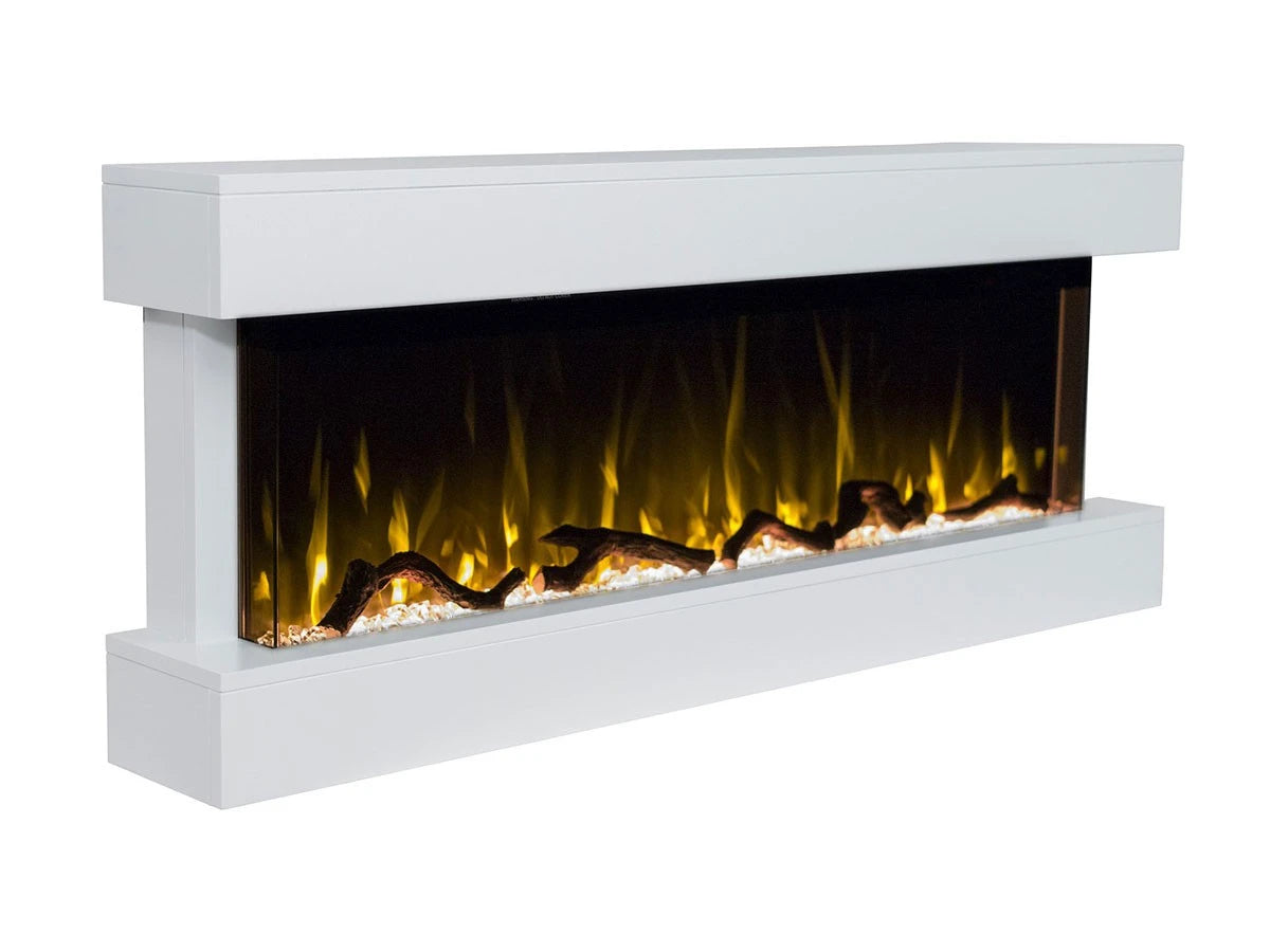 Nordfolk Elektro-Wandkamin - Weiß