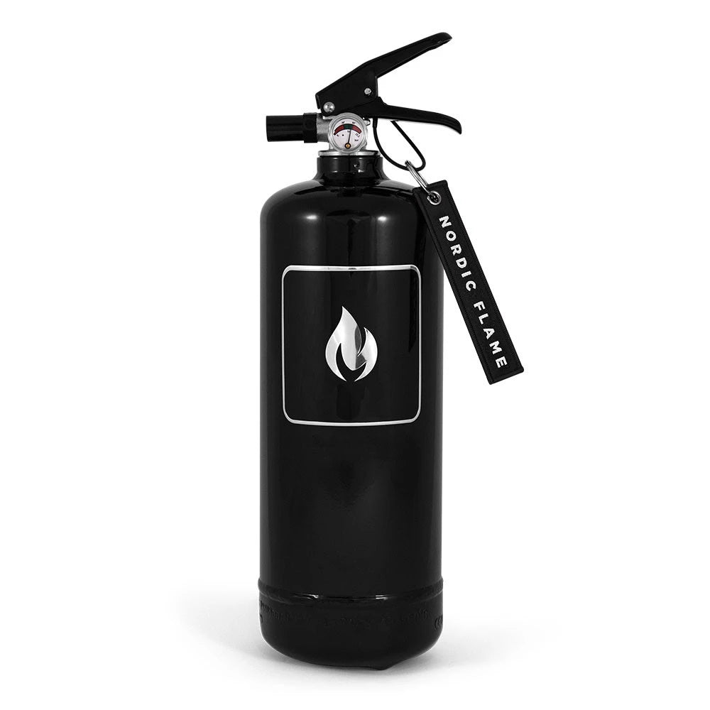 Schwarzer Feuerlöscher 2 kg - Klassisch