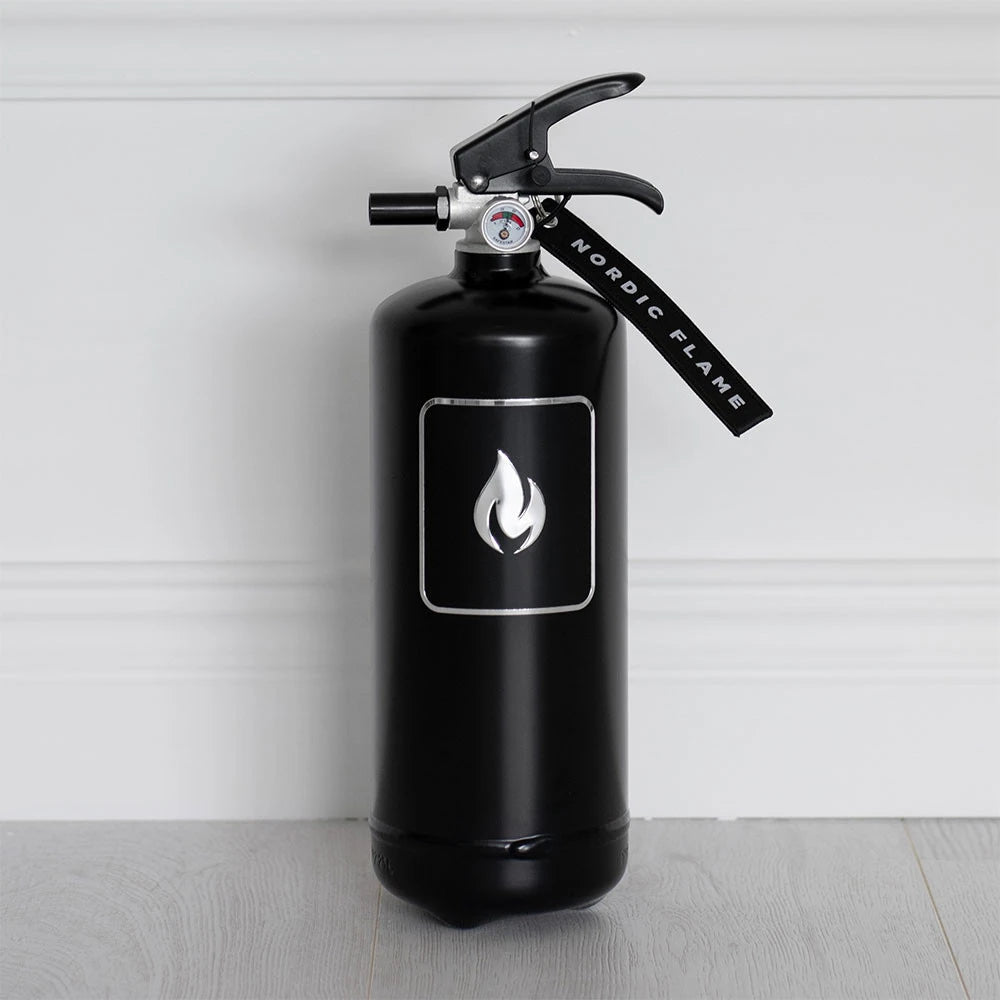 Schwarzer Feuerlöscher 2 kg - Klassisch