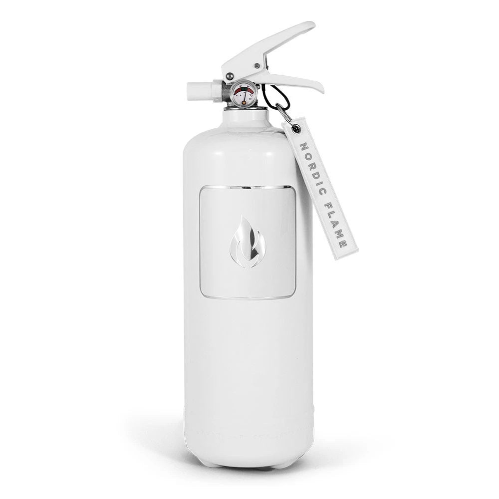 Weißer Feuerlöscher 2 kg - Klassisch