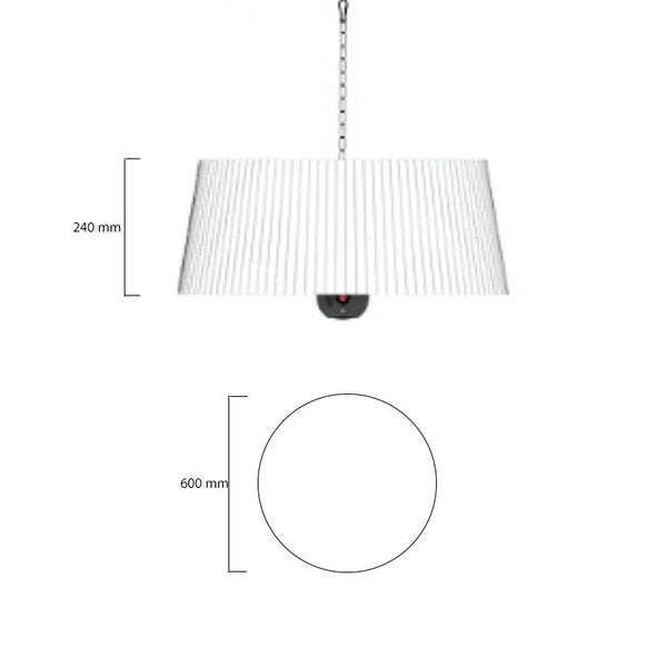 Terrassenheizer hängend 800/ 1000/ 1800W