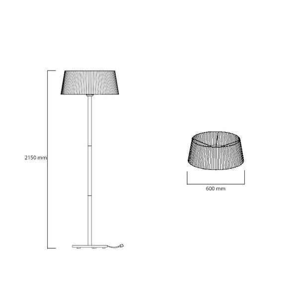 Stand-Terrassenheizung 900/1200/2100 W Ø60 cm