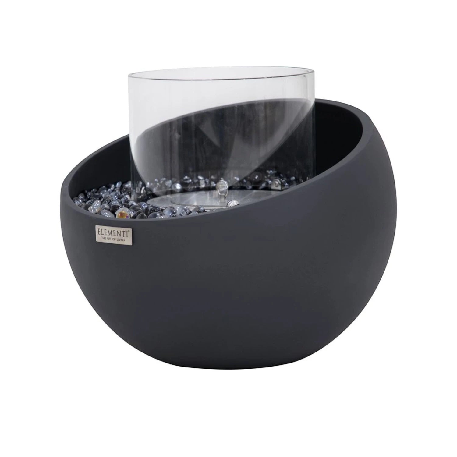 FIRENZE Bioethanol Schale S – Schiefer Schwarz