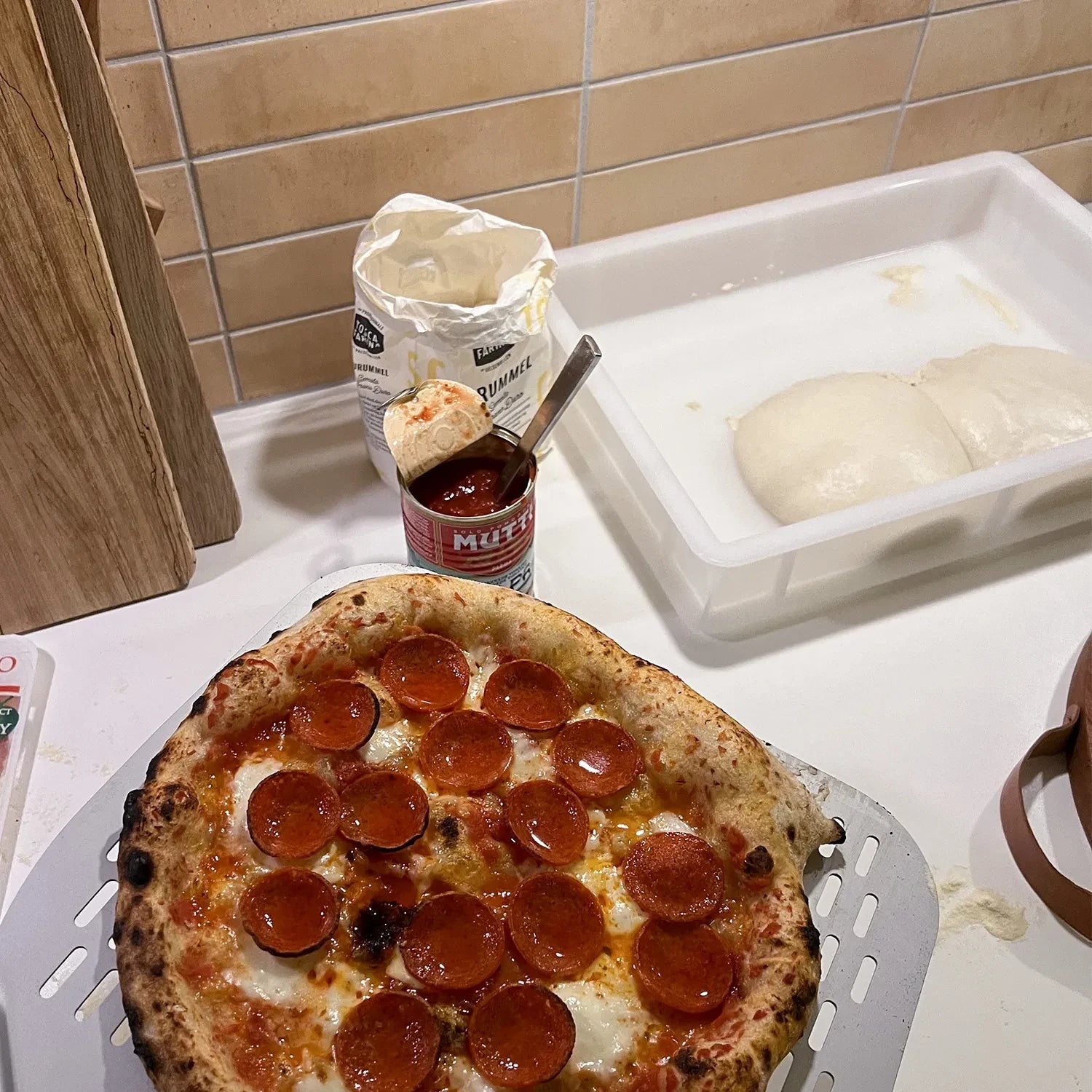 Hebe-Schüssel für Pizzateig - 30x40x7 cm